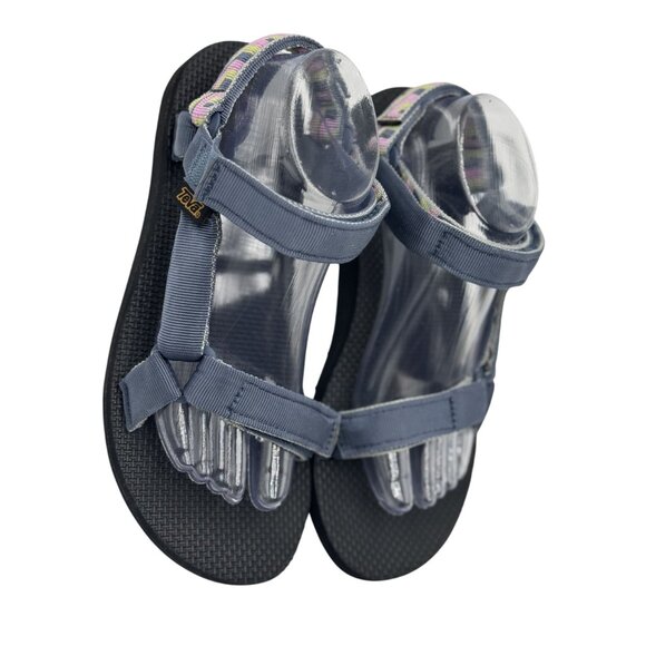 Teva Original Universal Slide Womens Size 9 Blue Multicolor Textural Sandals - Picture 9 of 11